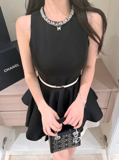 [Celebrity] Princess Slimfit Dress with Belt (QF039)
