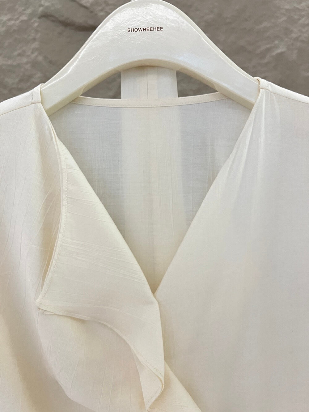 [Vacation] Chiffon Shirt + High-waisted Long Skirt Set