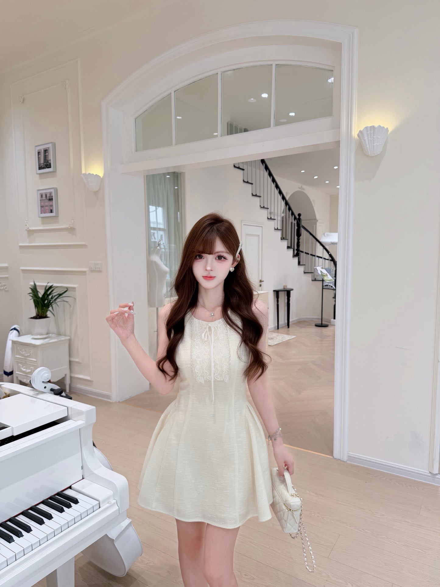 [Workwear] Girly Lace Slimfit Dress (Q1152)