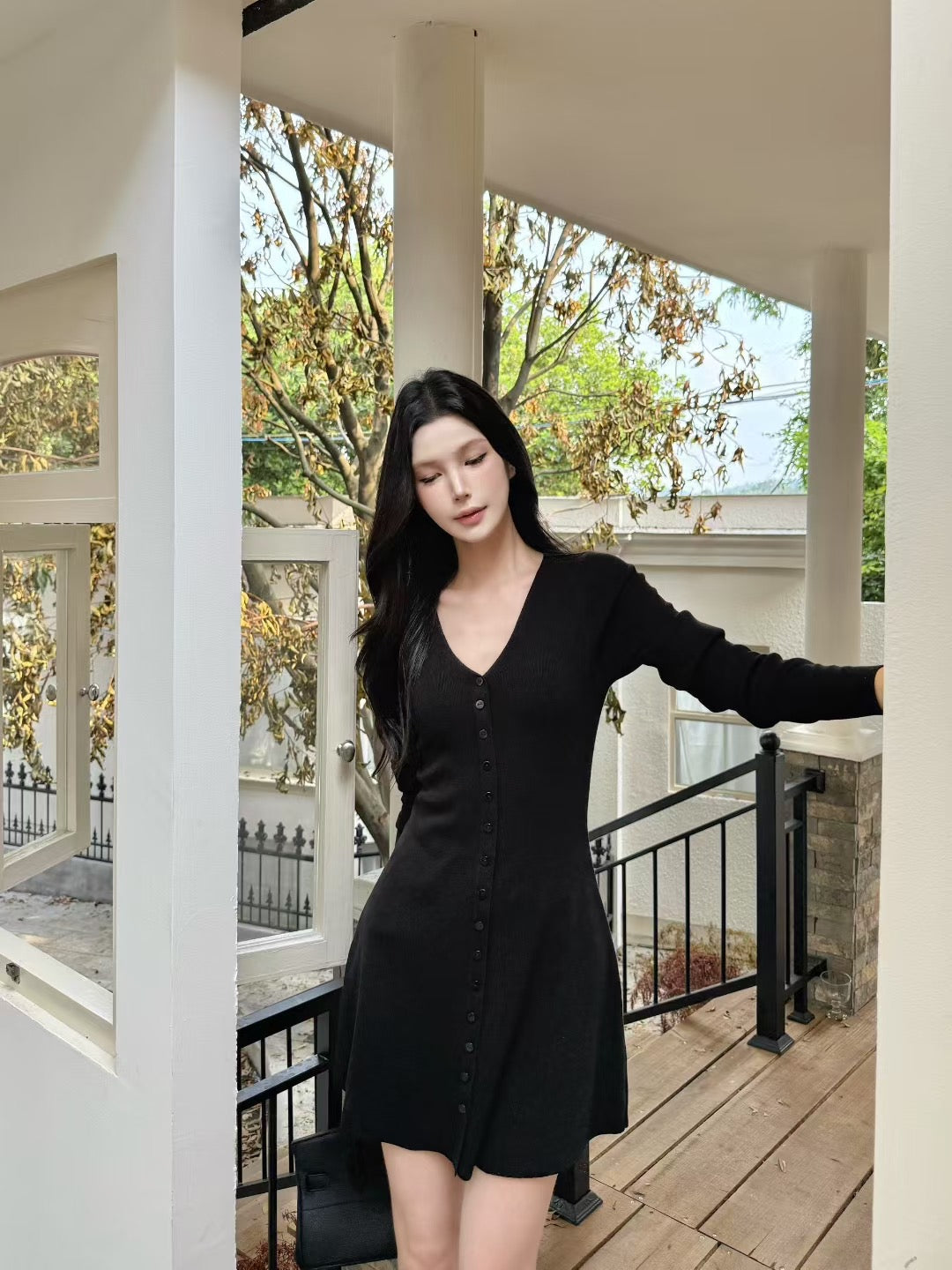 [Elegant] Onni V-neck Slimfit Dress