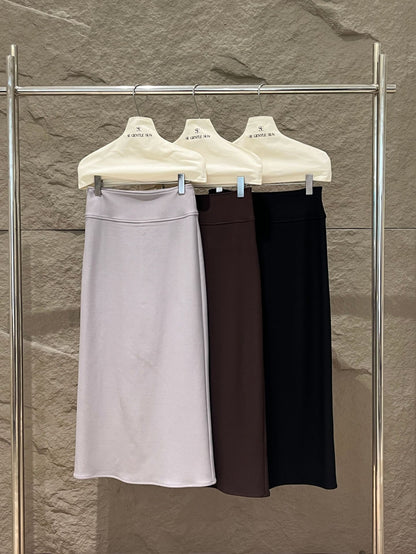 [White Label] Elegant Slim Long Skirt