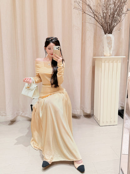 [Lumi Premium] Lyocell-Wool Flowy A-Line Skirt (YR2010)