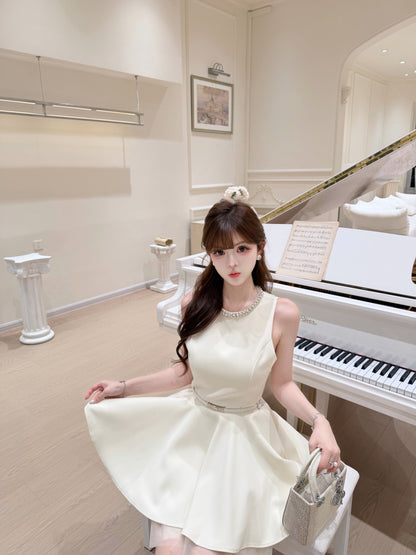 [Celebrity] Princess Slimfit Dress with Belt (QF039)