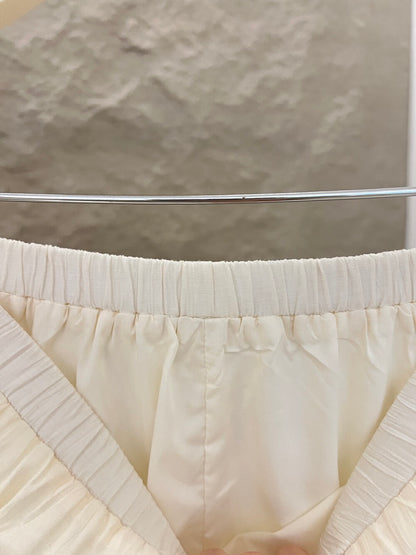 [Vacation] Chiffon Shirt + High-waisted Long Skirt Set