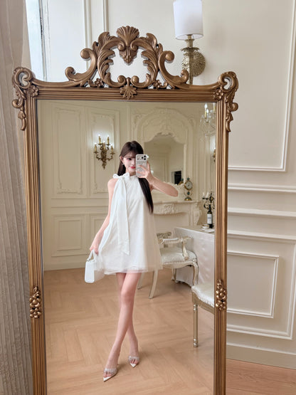 [Stylish] Flowy Lace Mini Dress (Q1119)