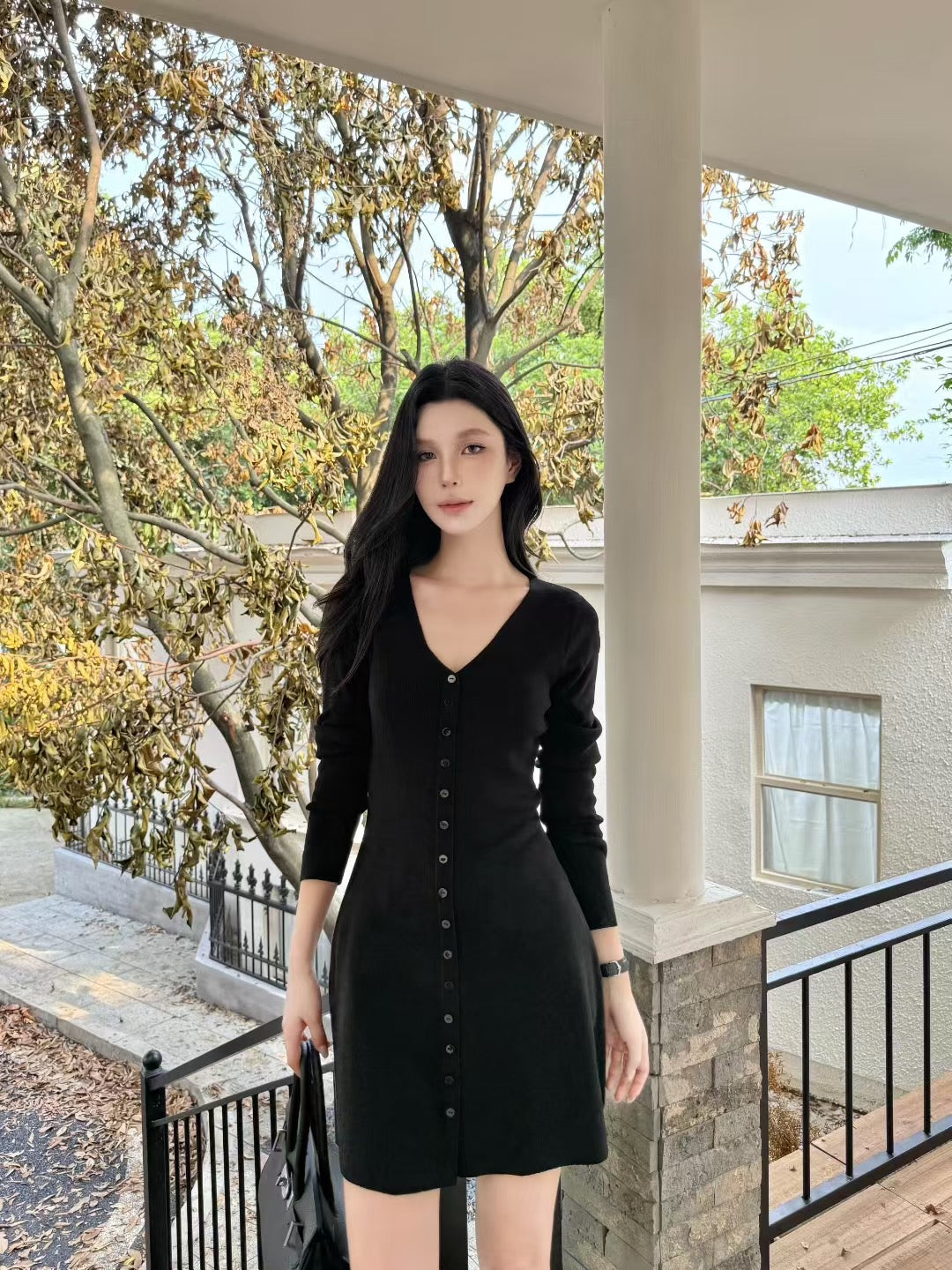 [Elegant] Onni V-neck Slimfit Dress