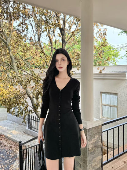 [Elegant] Onni V-neck Slimfit Dress