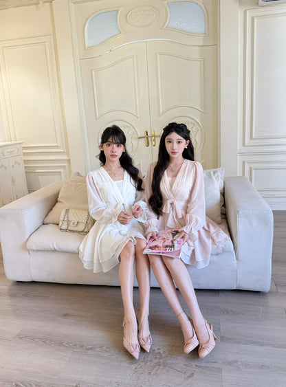 [Celebrity] Chiffon Ribbon Skirt