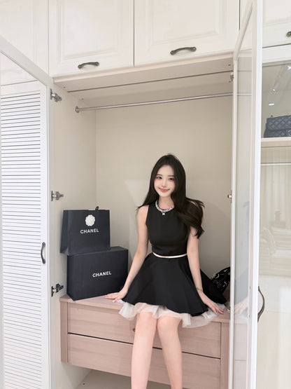 [Celebrity] Princess Slimfit Dress with Belt (QF039)