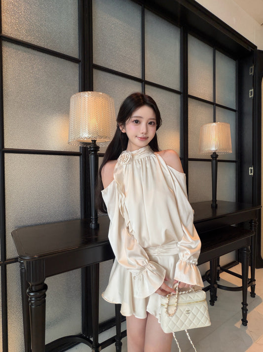 [Celebrity] Glam Beige & Pink Matching Set (Q066)