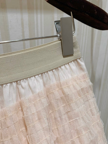 [Fairy] Multi-Layer Tulle Tiered Maxi Skirt (Q1295)