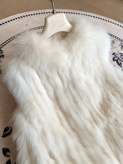 [Luxe] Bestseller Fox Fur Sleeveless Vest (PC-009)
