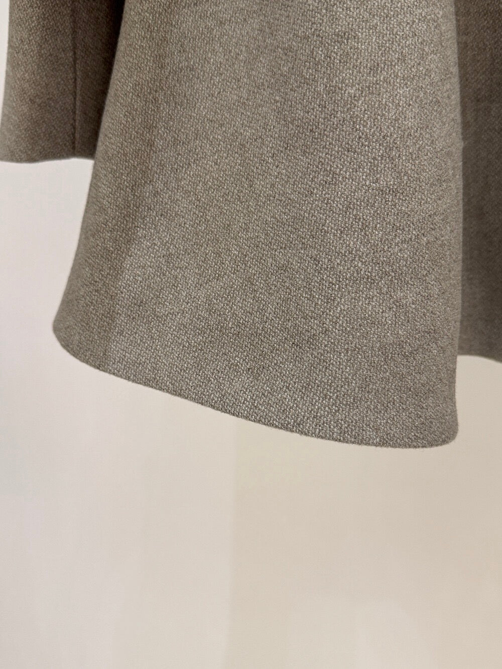 [Elegant] 10% Wool Workwear Coat with Belt