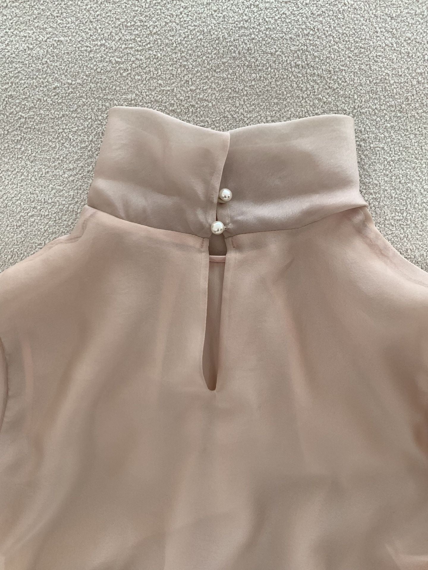 [Workwear] Elegant Chiffon Long-Sleeve Shirt