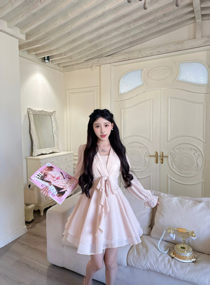 [Celebrity] Chiffon Ribbon Skirt