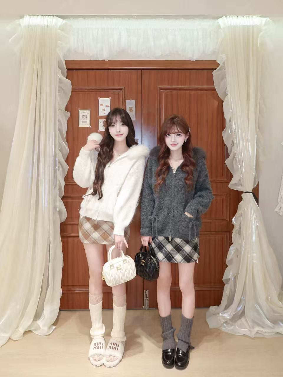 [Classic] Winter A-Line Plaid Skirt