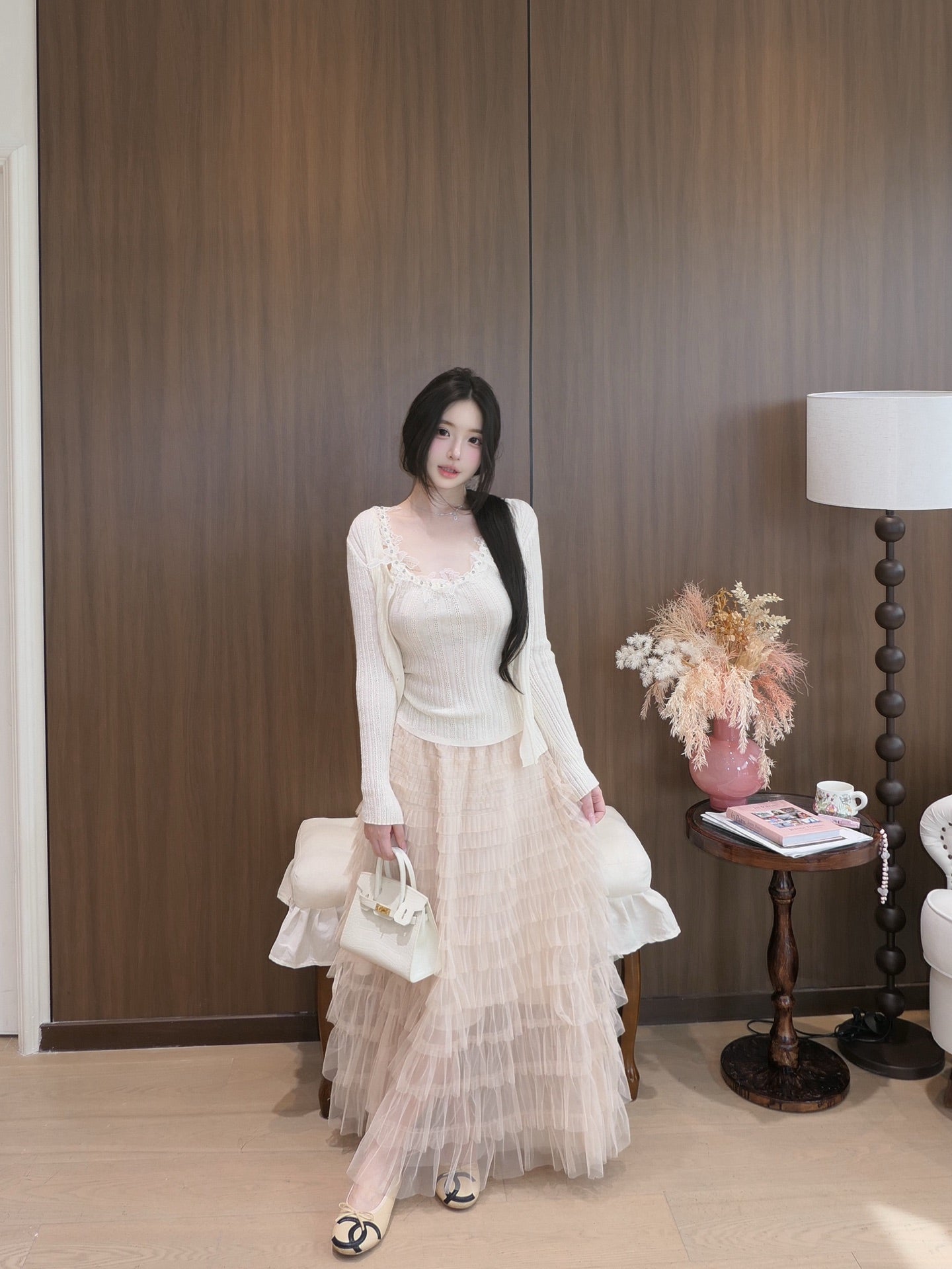 [Fairy] Multi-Layer Tulle Tiered Maxi Skirt (Q1295)