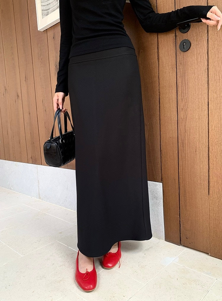 [White Label] Elegant Slim Long Skirt