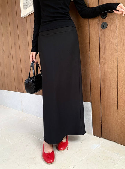 [White Label] Elegant Slim Long Skirt