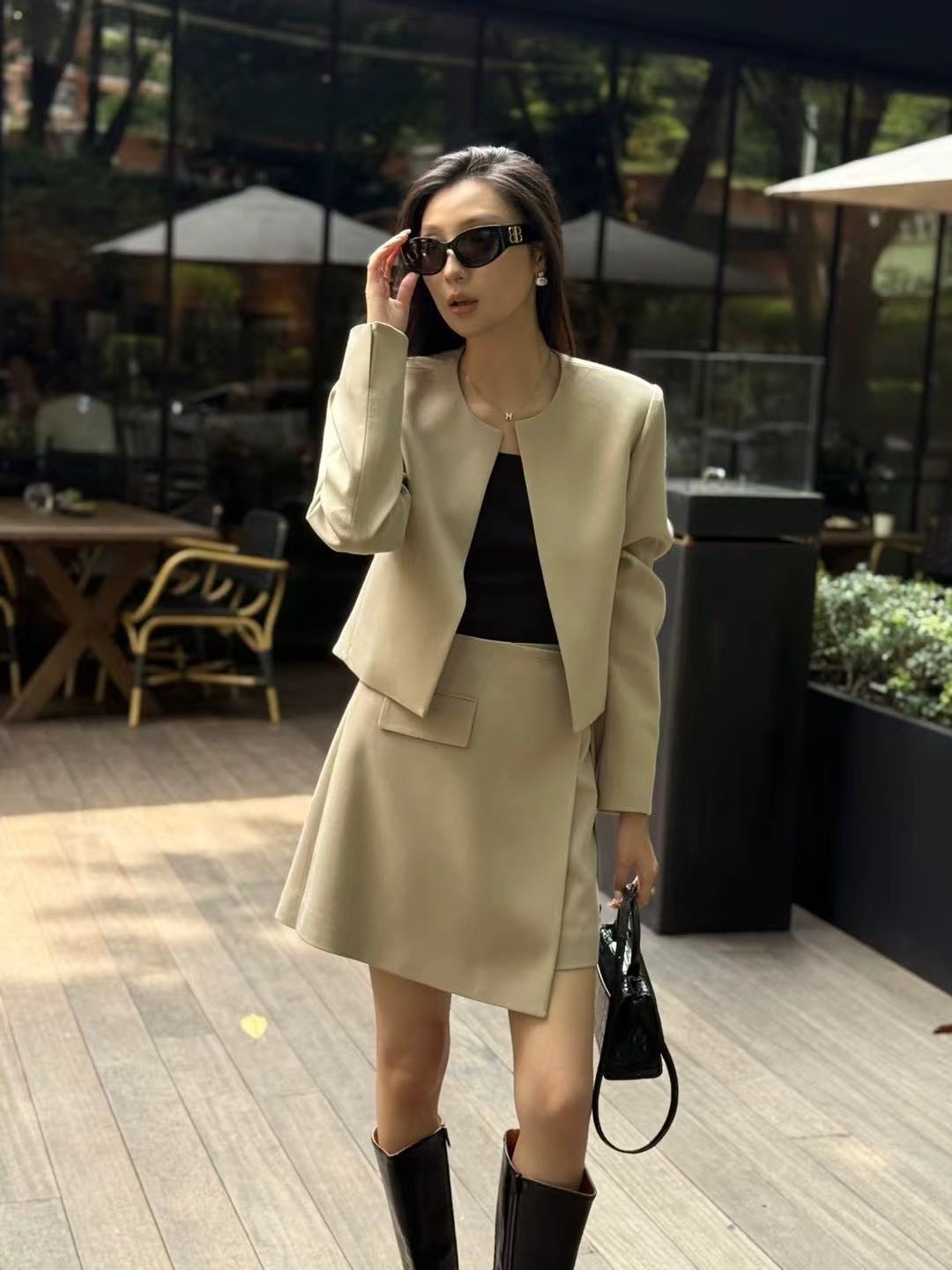 [Workwear] OL Premium Suit Blazer+ Skirt Set