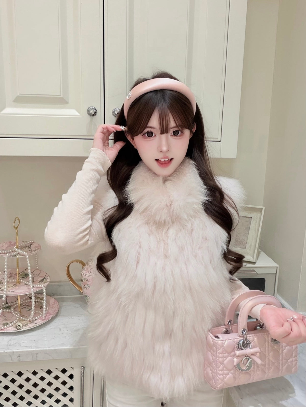 [Luxe] Bestseller Fox Fur Sleeveless Vest (PC-009)