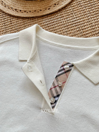[Lumi Premium] 100% Wool Knit Polo Sweater (MYR2613)