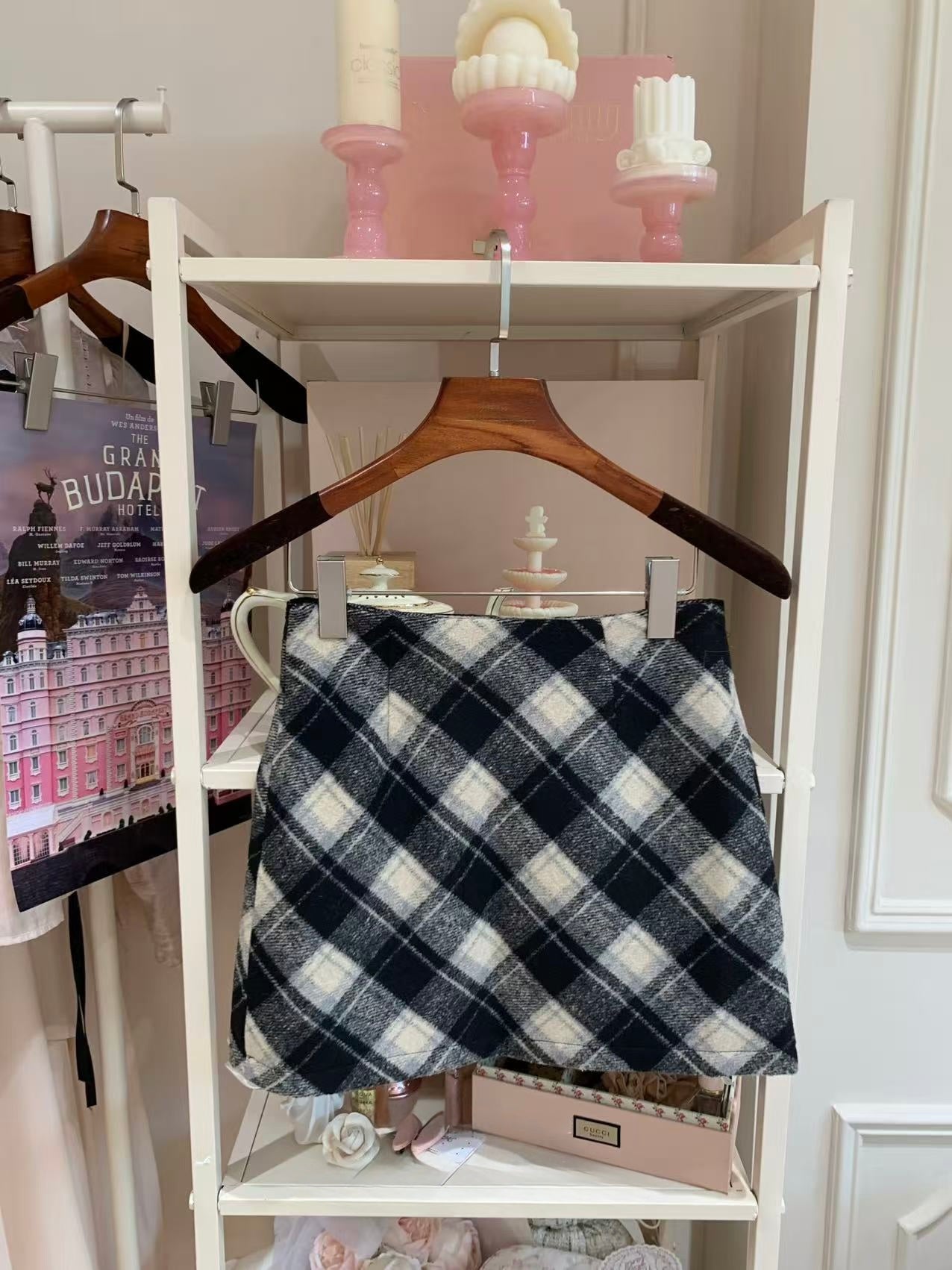 [Classic] Winter A-Line Plaid Skirt