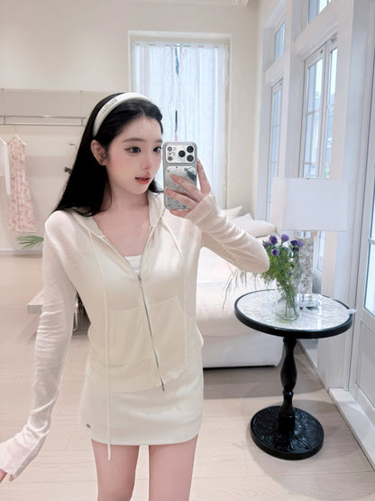 [Coquette] No-See-Through Bodycon Skirt with Built-in Shorts (Q091)