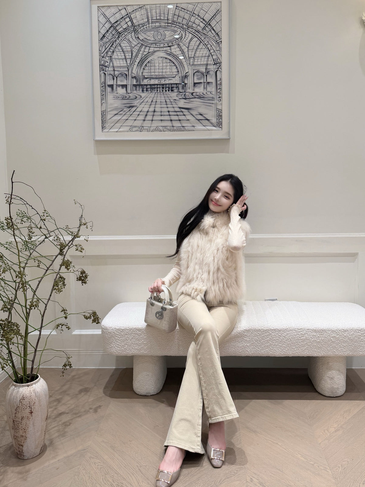 [Luxe] Bestseller Fox Fur Sleeveless Vest (PC-009)