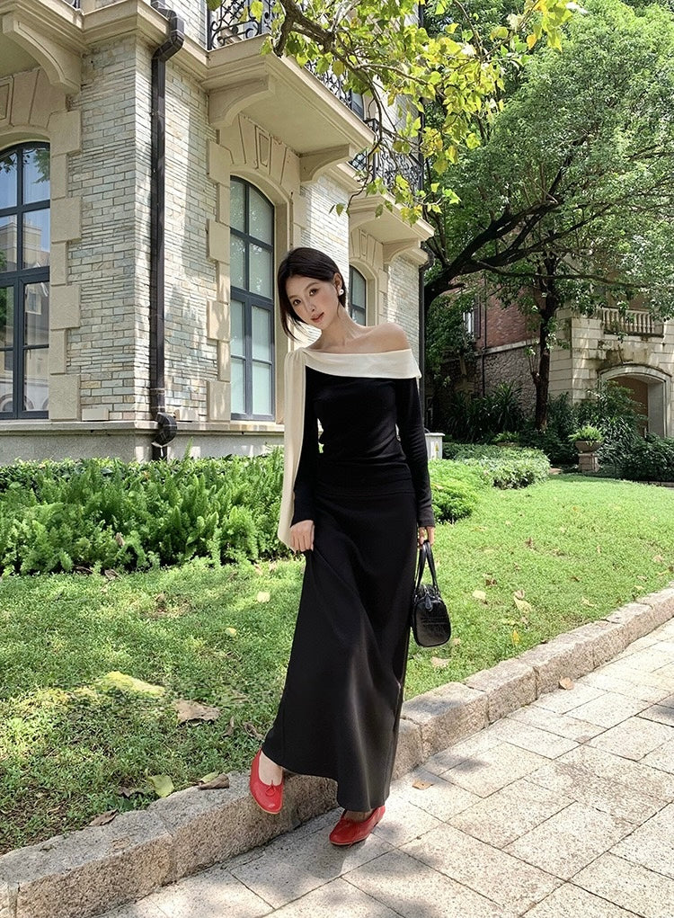 [White Label] Elegant Slim Long Skirt