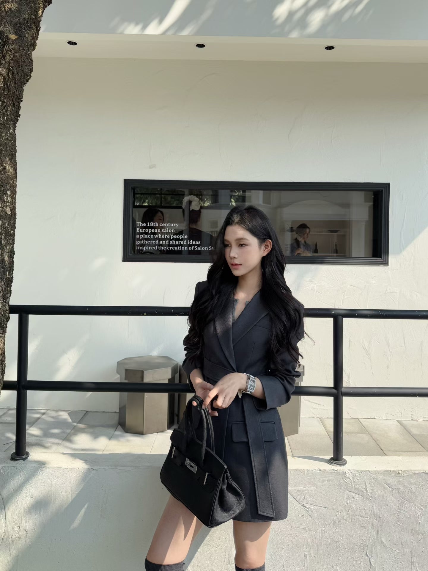 [Stylish] Designer Slimfit Blazer Skirt (with belt)