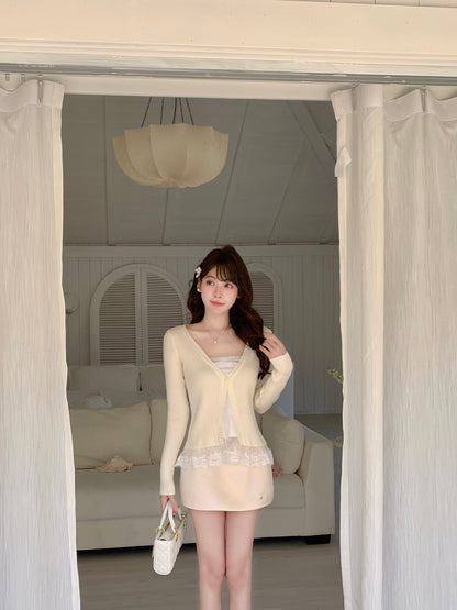 [100% Acetate] A-Line Skirt