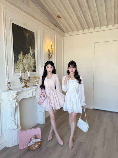 [Celebrity] Chiffon Ribbon Skirt