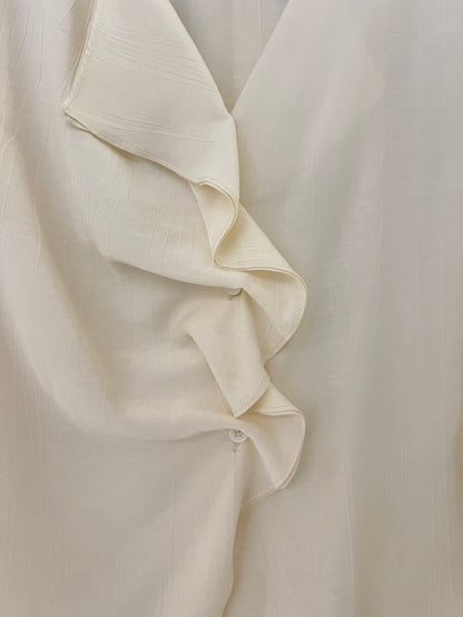 [Vacation] Chiffon Shirt + High-waisted Long Skirt Set