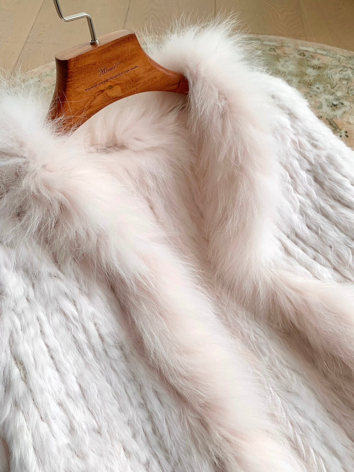 [Luxe] Fox Fur & Rex Rabbit Fur Cape Jacket (PC-010)