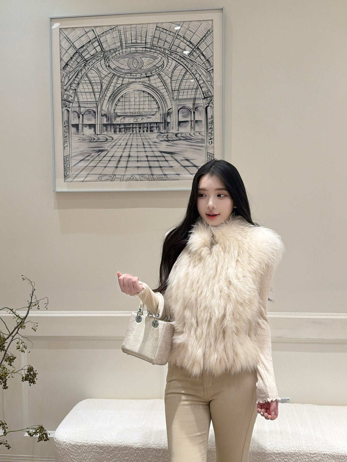 [Luxe] Bestseller Fox Fur Sleeveless Vest (PC-009)