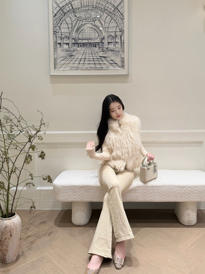 [Luxe] Bestseller Fox Fur Sleeveless Vest (PC-009)