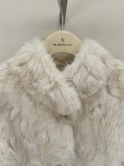 [Fluffy] Winter Synthetic Faux Fur Jacket