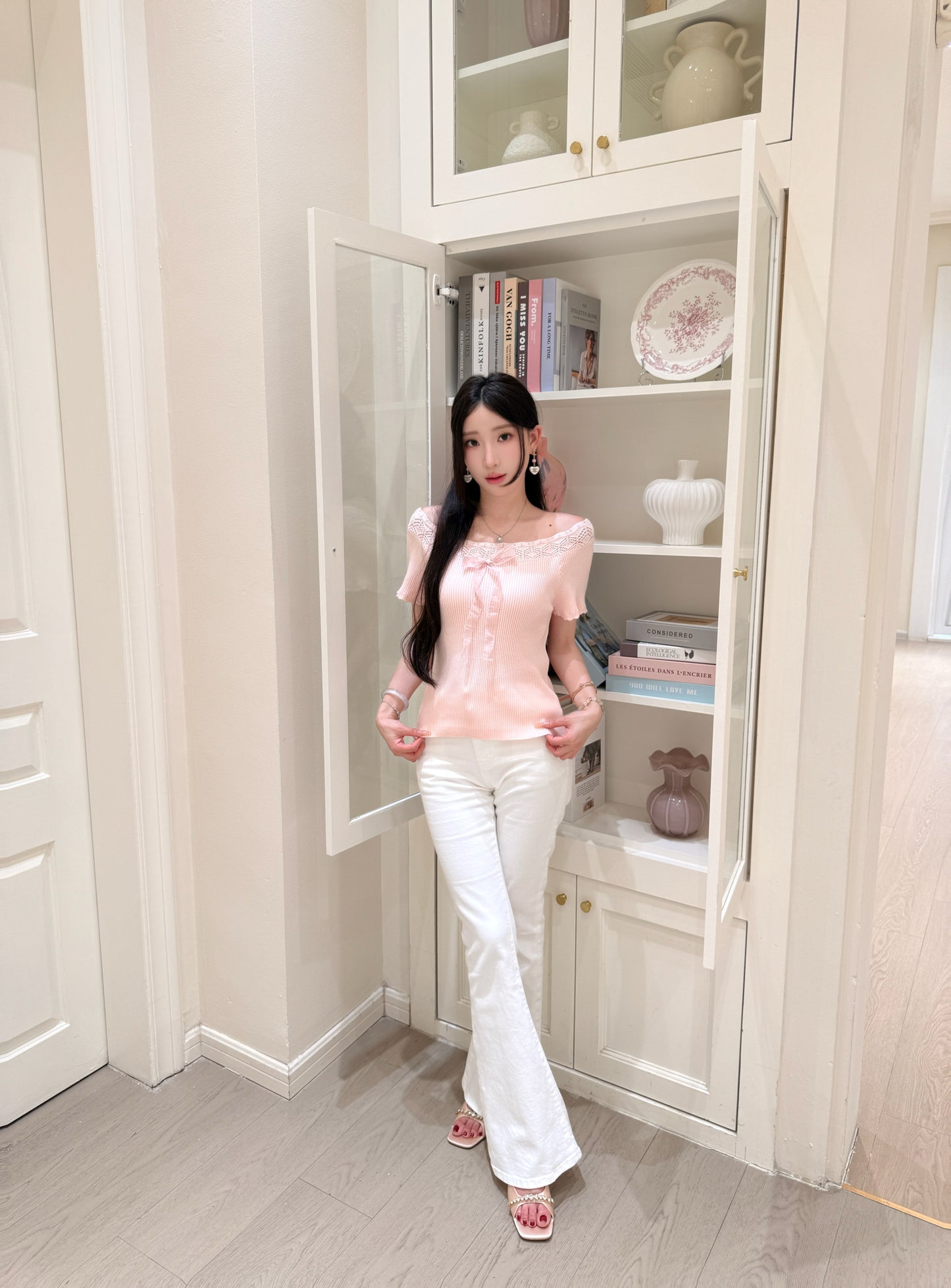 [Versatile] Ribbon Knitted Top (MY902)