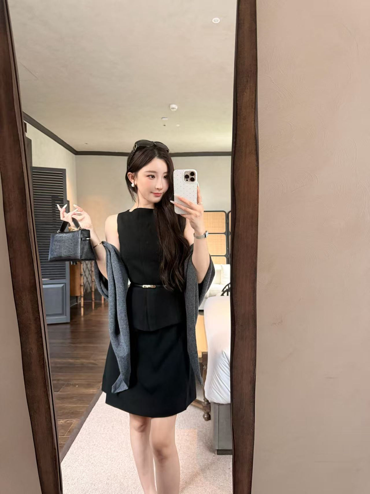 [Luxury] Premium Japanese Triacetate Sleeveless Dress (Q2710)
