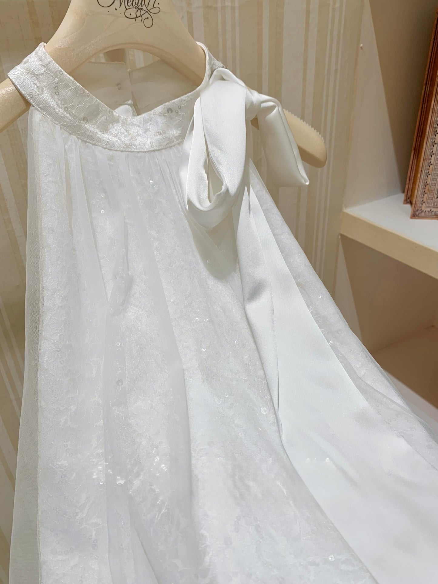 [Stylish] Flowy Lace Mini Dress (Q1119)