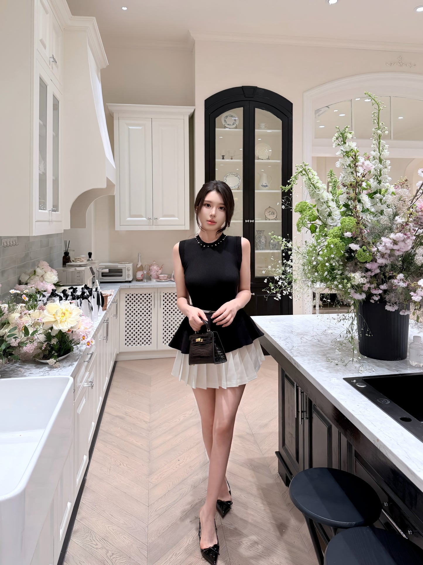 [Chic] Low Rise Pleated Schoolgirl Skirt (QF085)