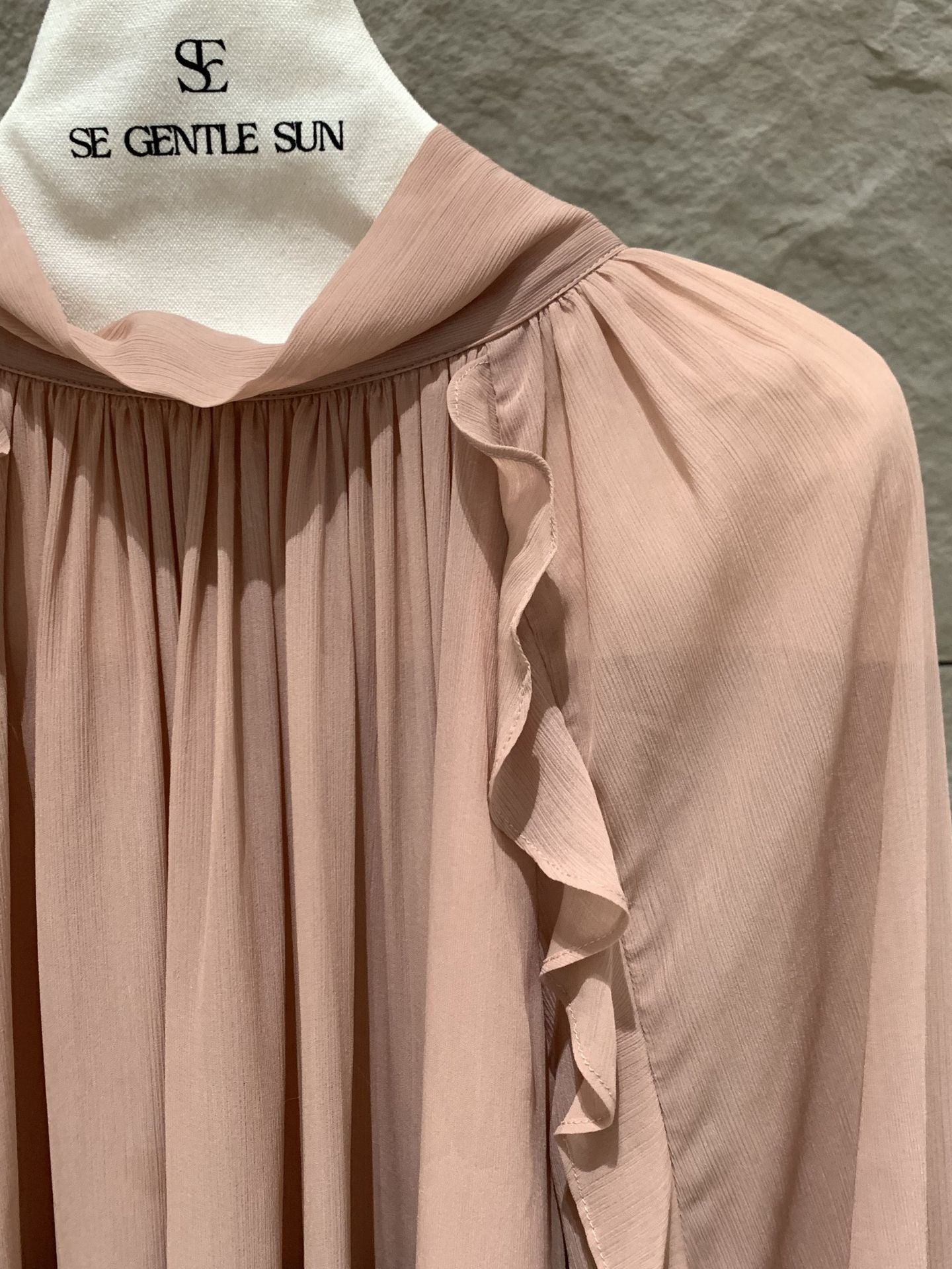 [Bestseller] Chiffon OL Lace-up Top