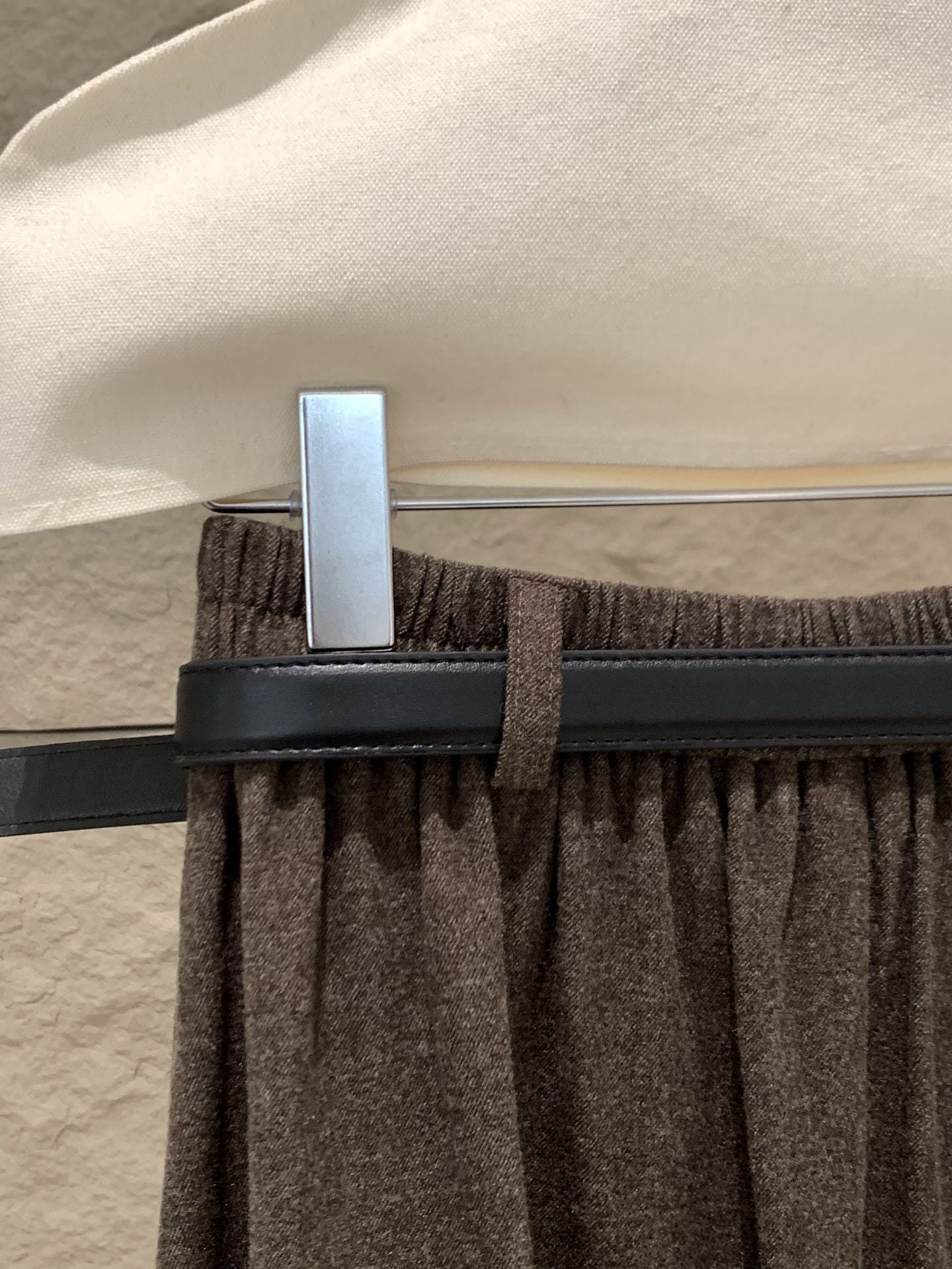 [Versatile] Pleated Long Skirt(with belt)