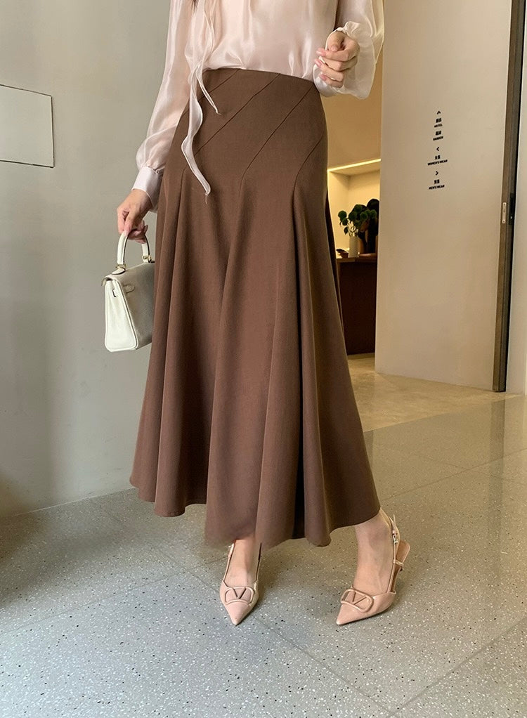 [Versatile] Elegant Midi Skirt