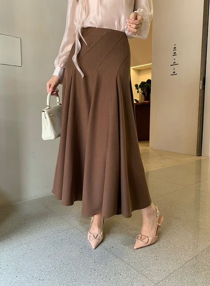 [Versatile] Elegant Midi Skirt