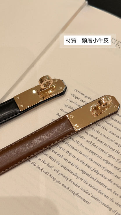[Lumi Premium] Genuine Leather Vintage Belt (PYR-07)