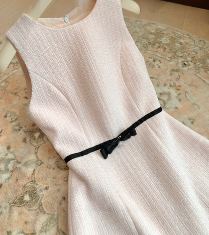 [Elegant] Pearl Tweed Crop Jacket & Skirt Set (Q1522)