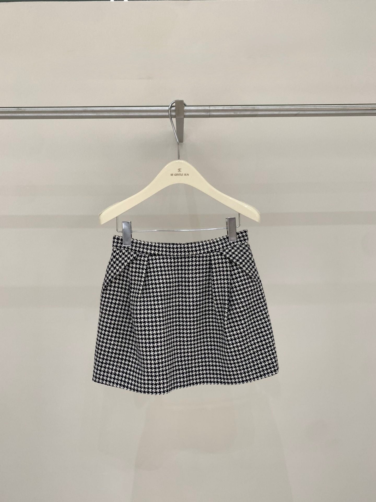 [Girlgod] British Style Top+ A-line Short Skirt Set
