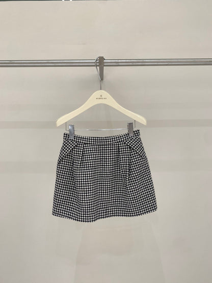 [Girlgod] British Style Top+ A-line Short Skirt Set